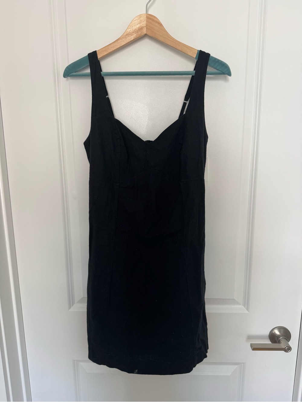 NWT Abercrombie & Fitch Corset Seamed Linen Blend Mini Dress - Picture 7 of 8